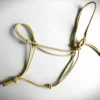 Licol-De corde et de cuir-beige