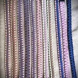 Collier en paracorde 3mm tons parme, violet