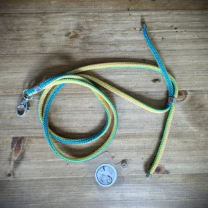 Cordon de téléphone bleu vert jaune Cordon de téléphone bleu vert jaune