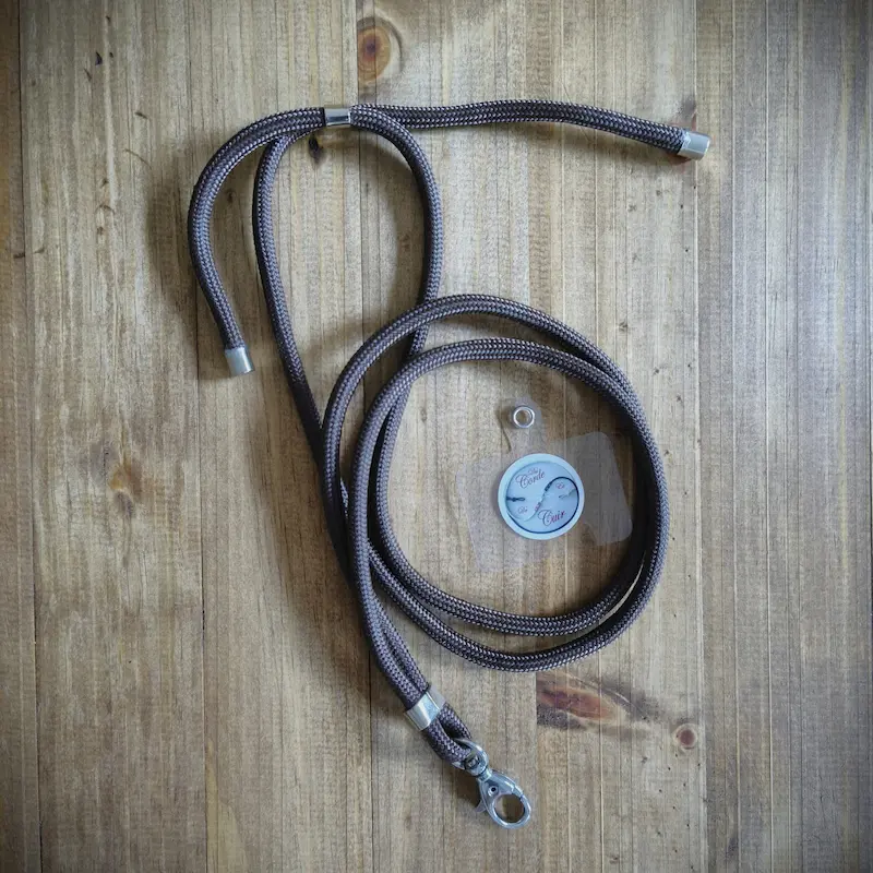 Cordon de téléphone marron