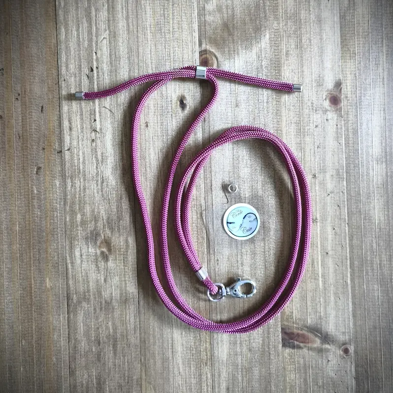 Cordon de téléphone rose foncé
