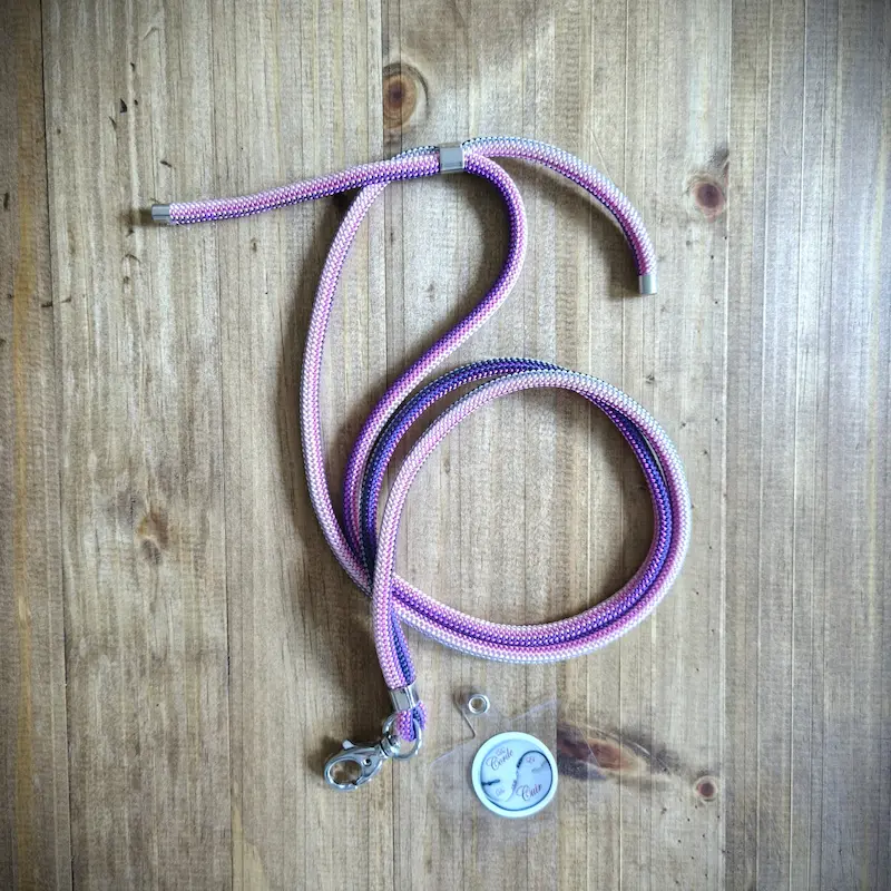 Cordon de téléphone rose violet gris Cordon de téléphone rose violet gris