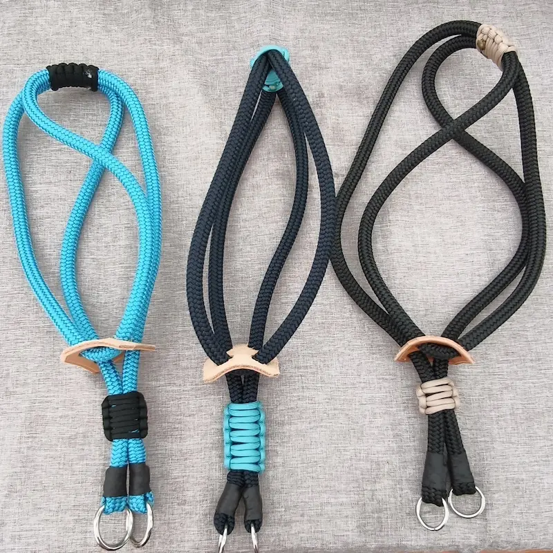 Harnais en corde marine et bleu